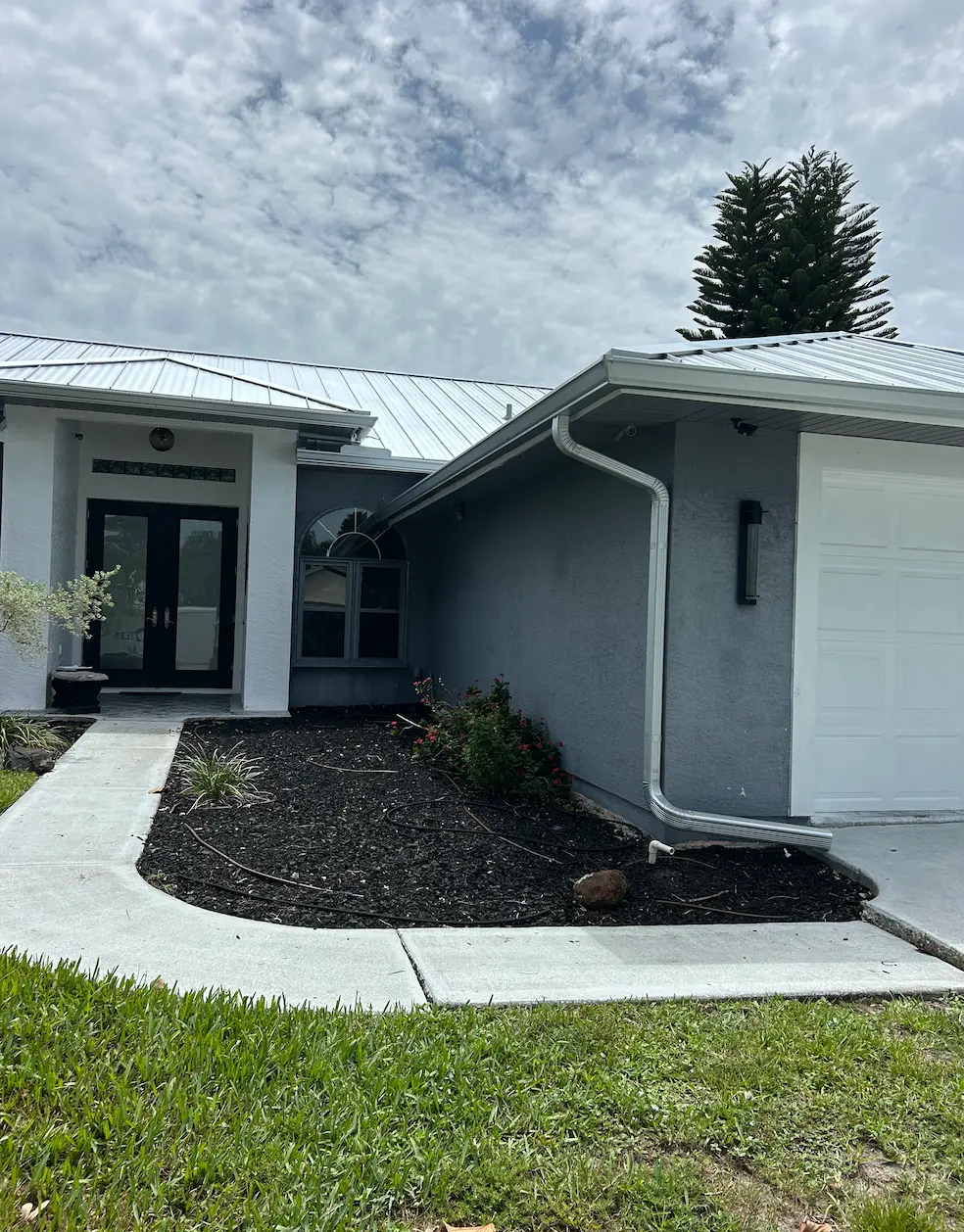 Galvanized Gutters installed by Samson Brothers